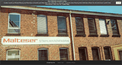 Desktop Screenshot of malteser-stahlwaren.de
