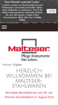Mobile Screenshot of malteser-stahlwaren.de