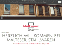 Tablet Screenshot of malteser-stahlwaren.de